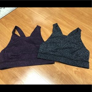 2 Lululemon high neck sports bras
